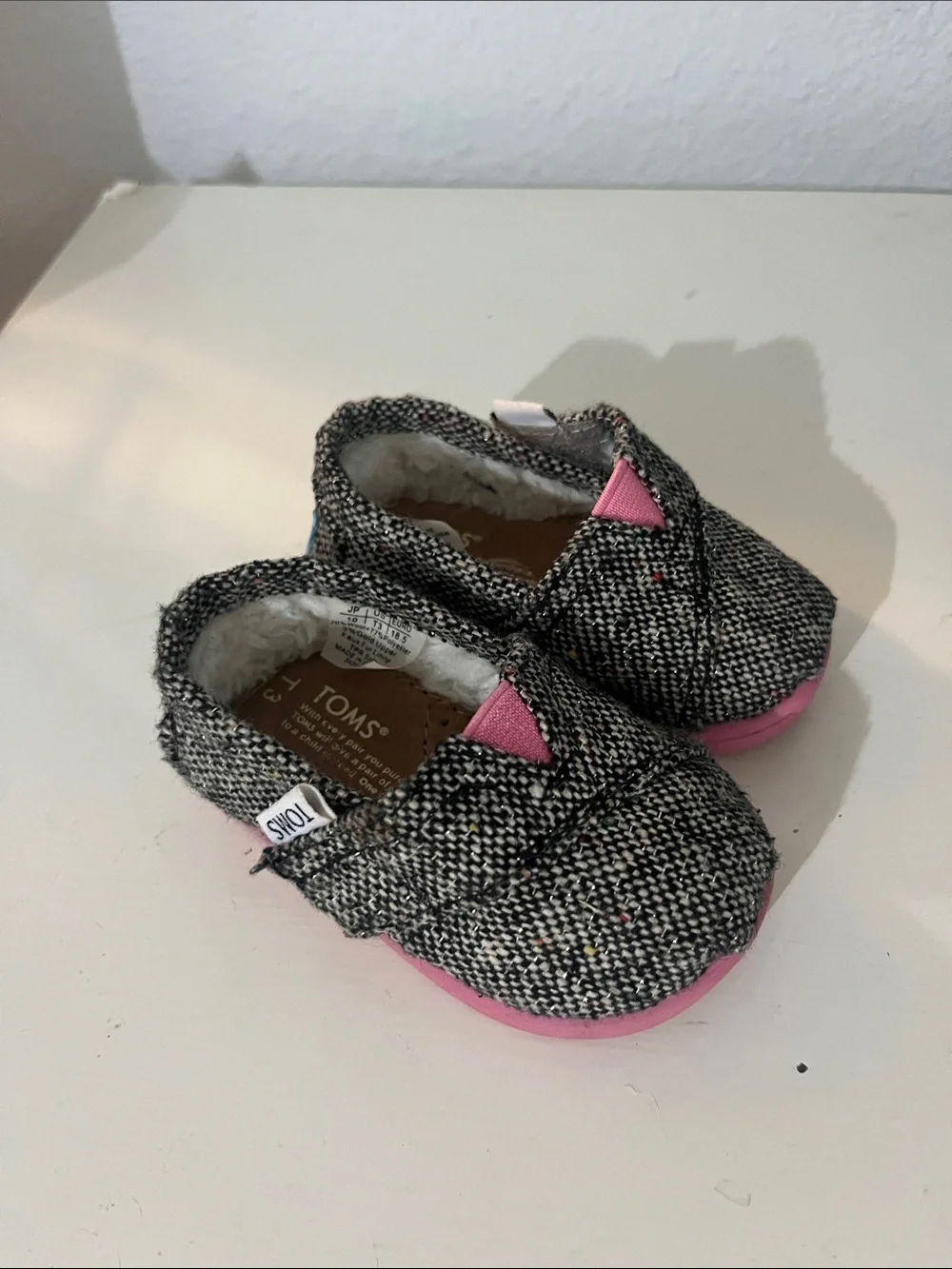 Toms Baby Girls Tweed Shoes Size T3